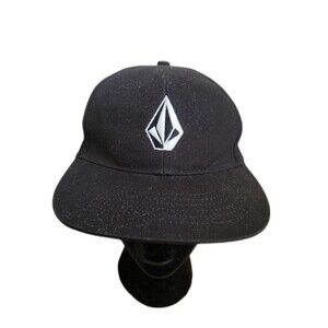 Volcom Hat Full Stone Cap White Black Snapback Adjustable Back OSFM Unisex